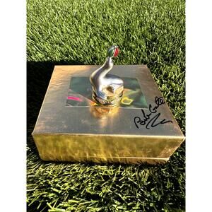 Estee Lauder 'Silver Juggling Seal' Solid Perfume Compact